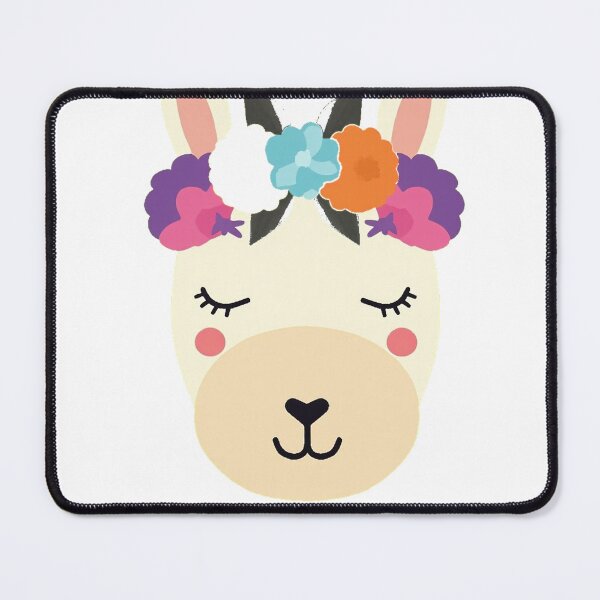 Item preview, No Prob-Llama Cute Flower Crown Llama designed and sold by lht6474.