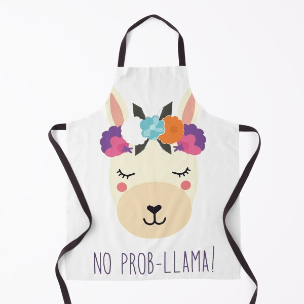 Item preview, No Prob-Llama Cute Flower Crown Llama designed and sold by lht6474.