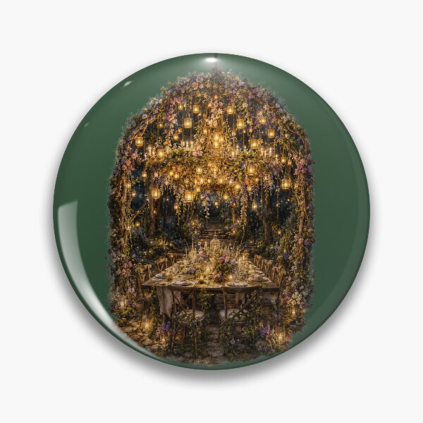 Item preview, Enchanted Forest Chandelier Illustration – Magical Feast Table Design Art designed and sold by MagicMakerPh.