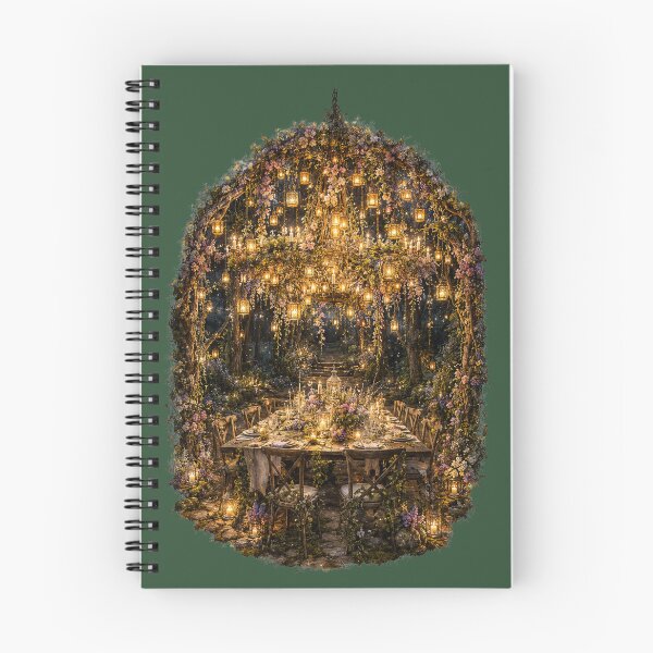 Item preview, Enchanted Forest Chandelier Illustration – Magical Feast Table Design Art designed and sold by MagicMakerPh.