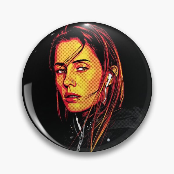 Item preview, Charlotte de Witte Bold Halftone Techno Portrait designed and sold by Vicky021.