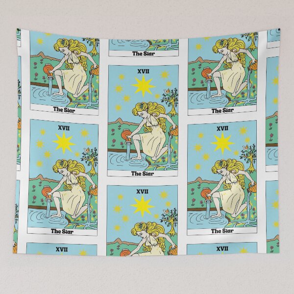 Item preview, The Star Tarot Card | Astrology Pattern | Maiden Design designed and sold by LauraCoxArt.