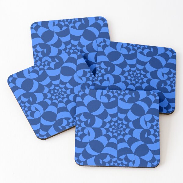 Item preview, Mesmerising Web - Blue Spider Web Halloween Pattern  designed and sold by BlackthornDsign.