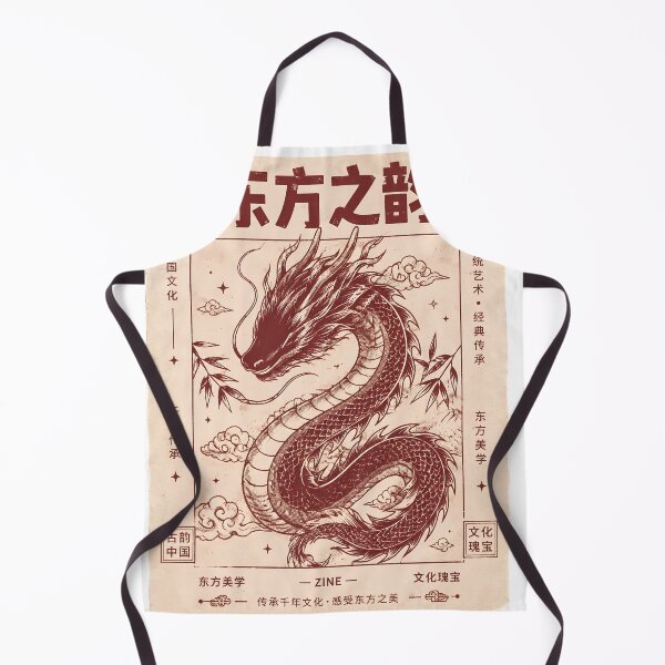 Item preview, Chinese Dragon Vintage Poster | Ancient China Heritage Oriental Engraving Art. designed and sold by TialCorner.