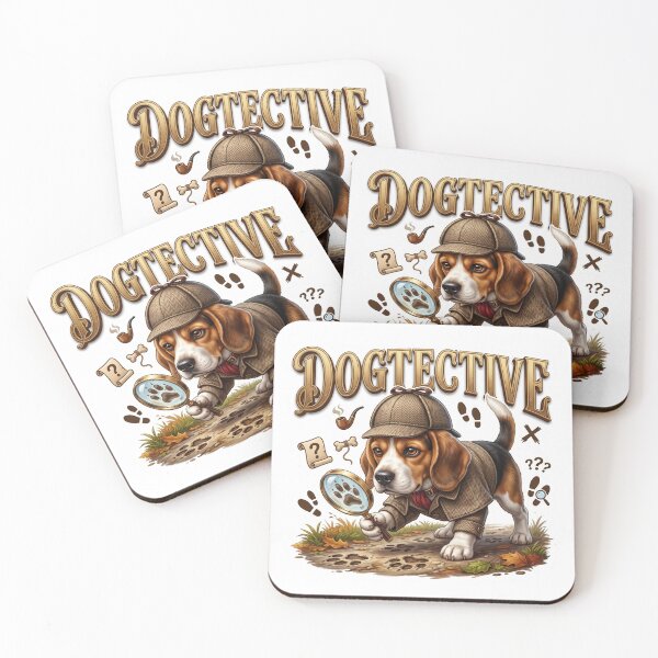 Item preview, Dog Detective Beagle Mystery Illustration designed and sold by pradeepvisuals.