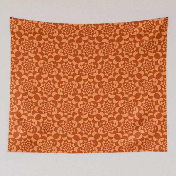 Item preview, Mesmerising Web -  Orange Spider Web Halloween Pattern  designed and sold by BlackthornDsign.