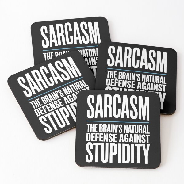 Item preview, Sarcasm Natural Defense Against Stupidity Funny Gift designed and sold by Say It With Ink.