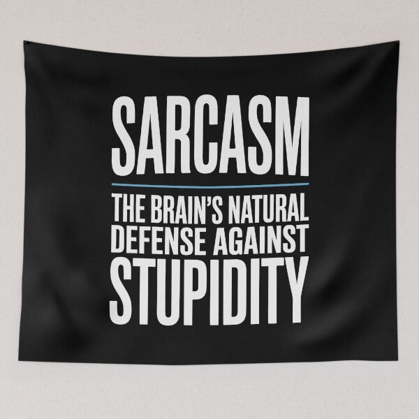 Item preview, Sarcasm Natural Defense Against Stupidity Funny Gift designed and sold by Say It With Ink.