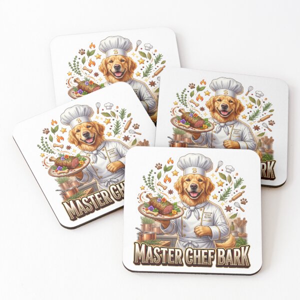 Item preview, Dog Chef Golden Retriever Cooking Art designed and sold by pradeepvisuals.