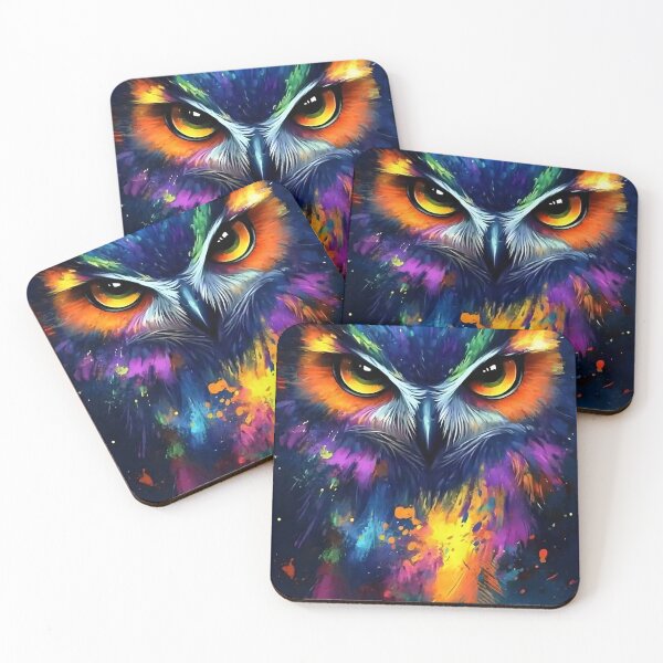 Item preview, Colourful Owl design designed and sold by Joshuasanga76a.