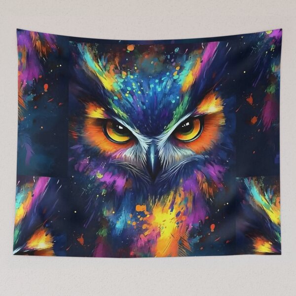 Item preview, Colourful Owl design designed and sold by Joshuasanga76a.