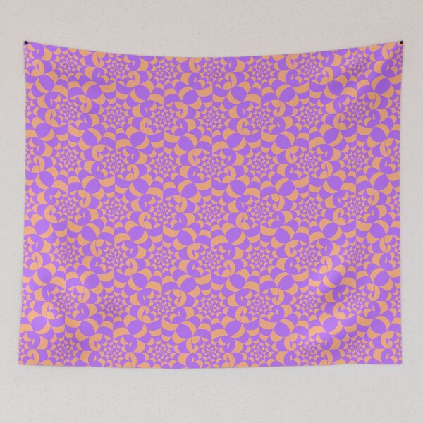 Item preview,   Mesmerising Web - Purple and Orange Spider Web Halloween Pattern  designed and sold by BlackthornDsign.