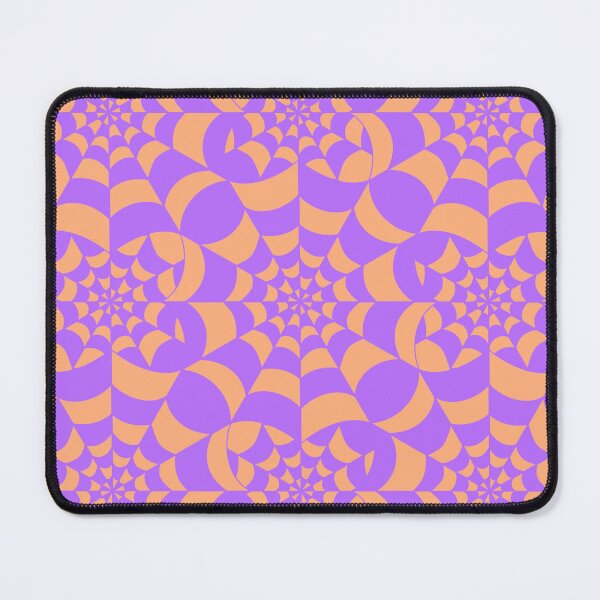 Item preview, Mesmerising Web - Purple and Orange Spider Web Halloween Pattern designed and sold by BlackthornDsign.
