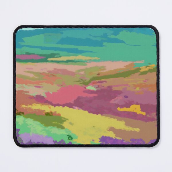 Item preview, Pastel Peaks – Modern Colorful Mountain Landscape Painting designed and sold by 83oranges.com.