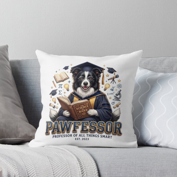 Item preview, Dog Professor Border Collie Smart Art designed and sold by pradeepvisuals.
