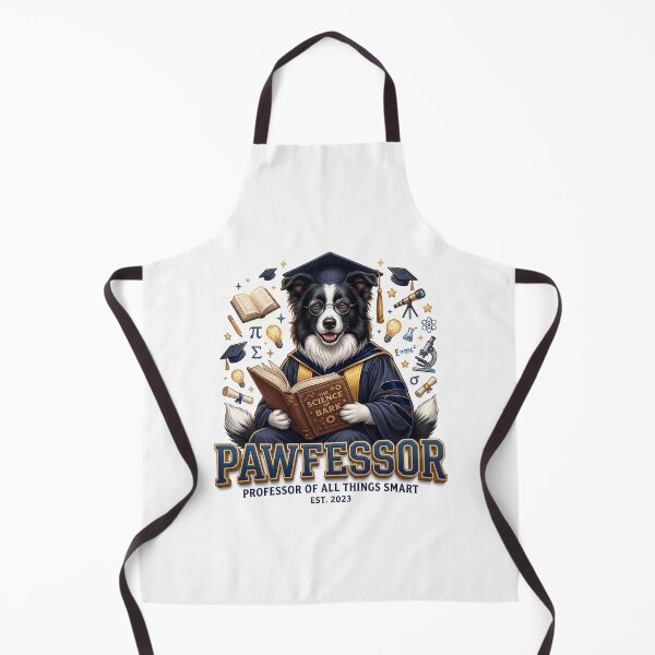 Item preview, Dog Professor Border Collie Smart Art designed and sold by pradeepvisuals.