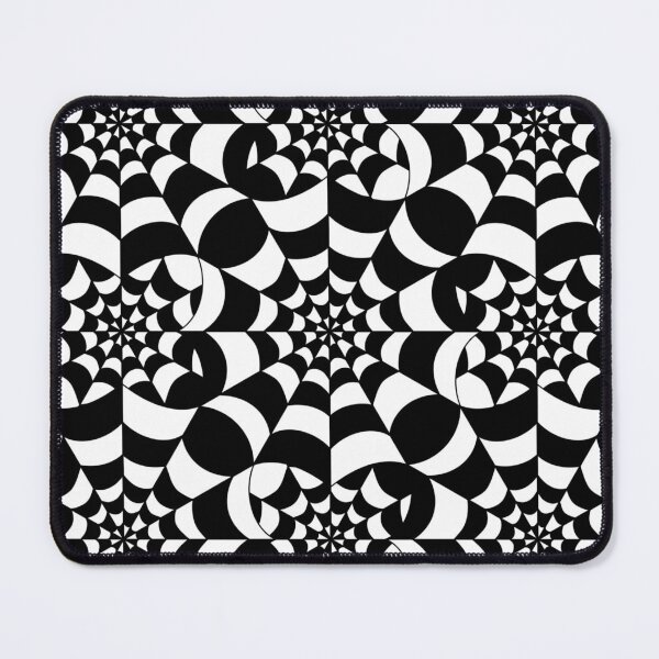 Item preview, Mesmerising Web - Black and White Spider Web Halloween Pattern designed and sold by BlackthornDsign.