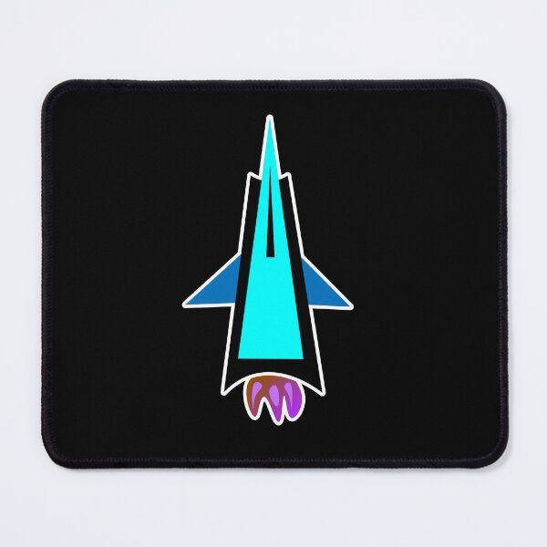 Item preview, Minimalist Vertical Geometric Rocket Ship Synthwave Space Vector Art designed and sold by artistomake.