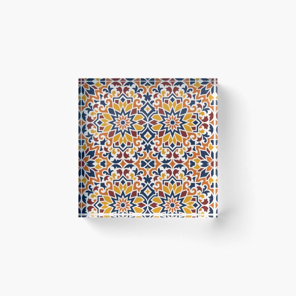 Item preview, Spanish Talavera Geometric Tile Design designed and sold by Myra365Art.