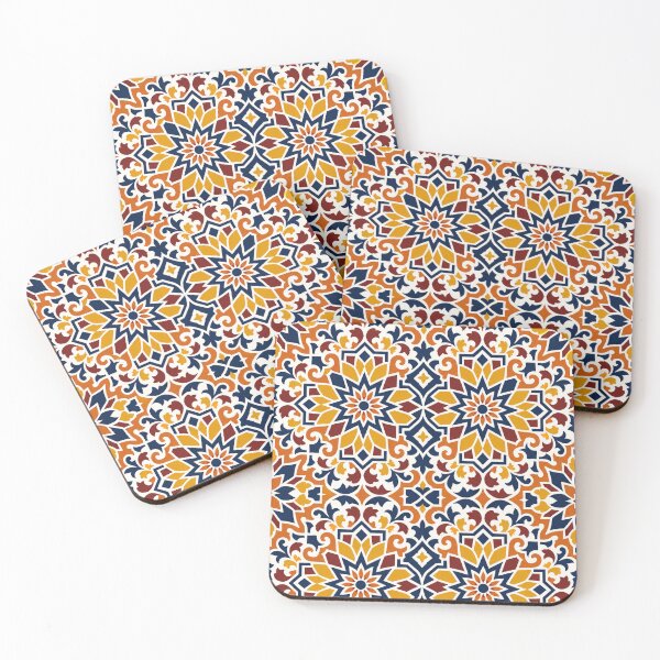 Item preview, Spanish Talavera Geometric Tile Design designed and sold by Myra365Art.