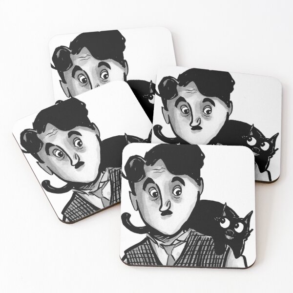 Item preview, Charlie Chaplin and a Cat designed and sold by Grasdal.