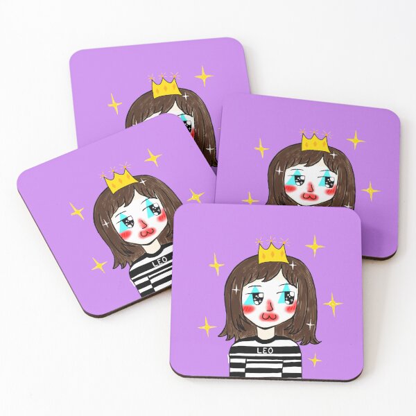 Item preview, Mime Leo with Yellow Crown - Original Kawaii Art designed and sold by BunnySoftArt.