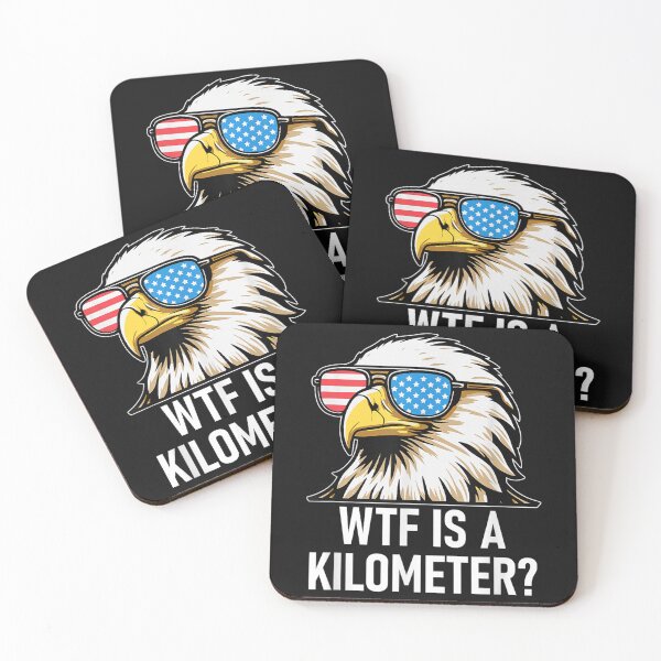 Item preview, WTF is a Kilometer Shirt,Eagle America WTF is a Kilometer designed and sold by James Kelly.