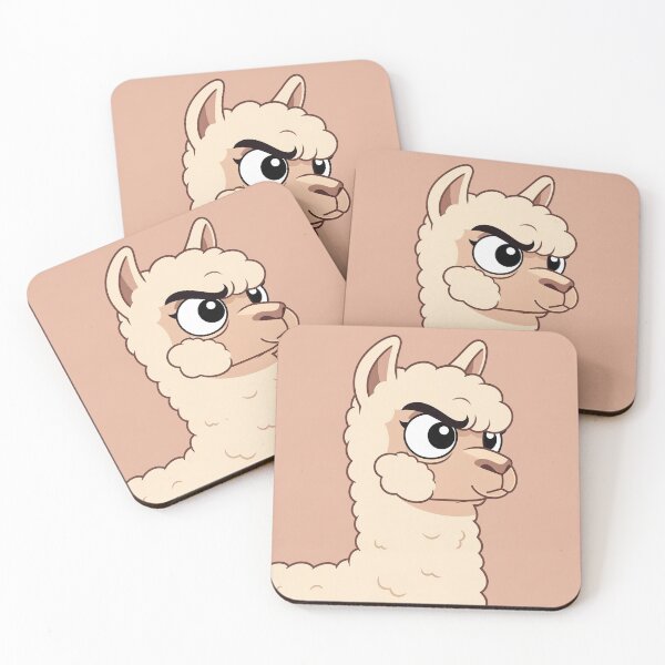 Item preview, Suspicious Alpaca Judging Your Life Choices Cartoon Art designed and sold by PictorialWhimsy.