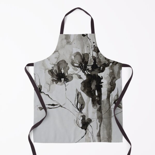 Item preview, MEMORIES | Black & White Floral Ink Painting | Abstract Botanical Art | Minimalist Chinese Ink Wash designed and sold by CaroEscalante.