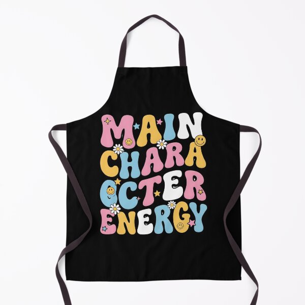 Item preview, Main Character Energy Cute Retro Typography T-Shirt | Positive Aesthetic Smiley Gift designed and sold by StickerNestYou.