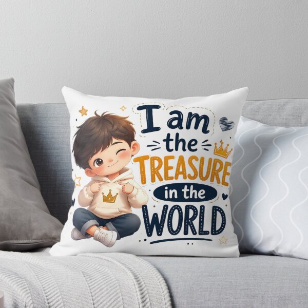 Item preview, I Am the Treasure in the World – Cute Self-Love & Confidence Cartoon Kids Design designed and sold by HoMya.