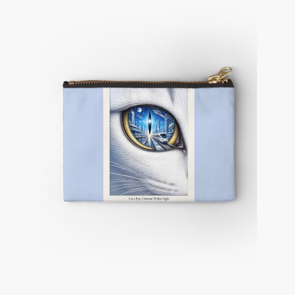 Item preview, Cat’s Eye: Universe Within Sight | Futuristic White Cat Sci-Fi Art designed and sold by sunbowjp stadio.