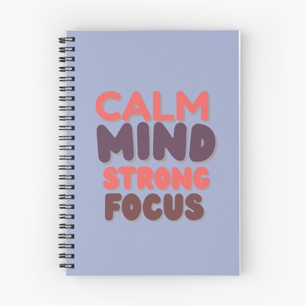 Item preview, Calm Mind Strong Focus – Motivational Mindset Quote designed and sold by WallMuseStudio .