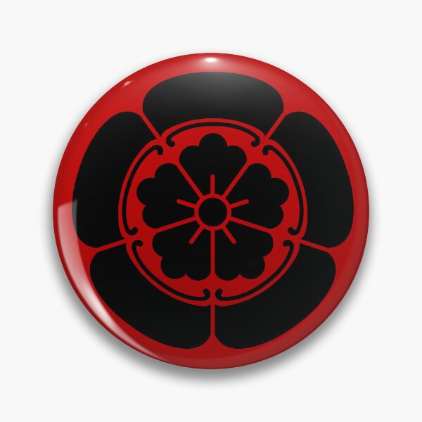 Item preview, Samurai Oda Mokko Nobunaga Oda Family Crest Black Red / Japanese Crest  designed and sold by 戦国まーけっと SENGOKU MARKET.