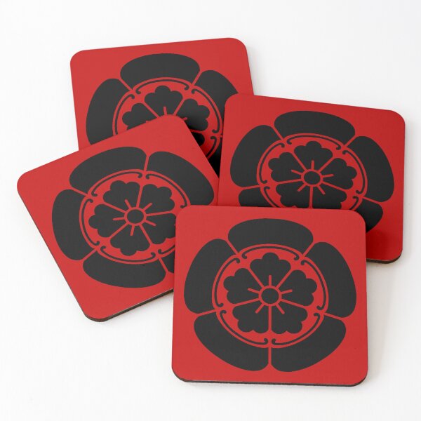 Item preview, Samurai Oda Mokko Nobunaga Oda Family Crest Black Red / Japanese Crest  designed and sold by 戦国まーけっと SENGOKU MARKET.