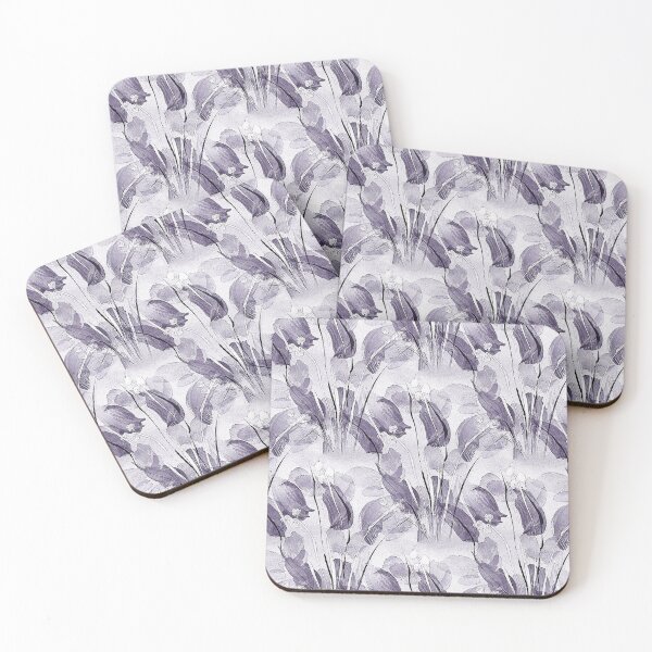 Item preview, Spring Painterly Purple Garden Flowers  designed and sold by Artistestella.