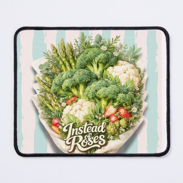 Item preview, Instead of Roses | Gourmet Vegetable Bouquet Broccoli & Cauliflower Illustration designed and sold by UUniqueIImprint.