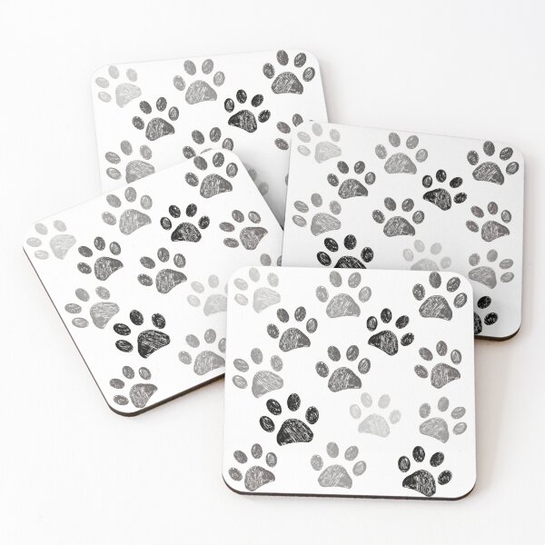 Item preview, Sketched Paw Print Pattern designed and sold by SoyLamderma.
