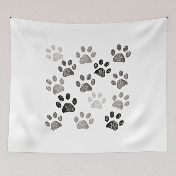 Item preview, Sketched Paw Print Pattern designed and sold by SoyLamderma.