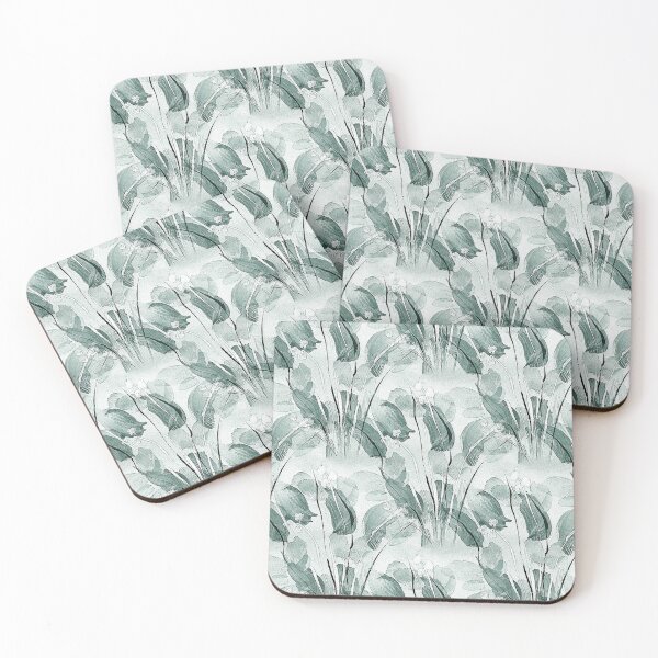 Item preview, Spring Painterly Teal Garden Flowers  designed and sold by Artistestella.