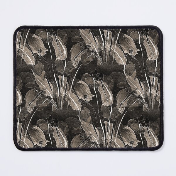 Item preview, Dark Painterly Brown Garden Flowers designed and sold by Artistestella.