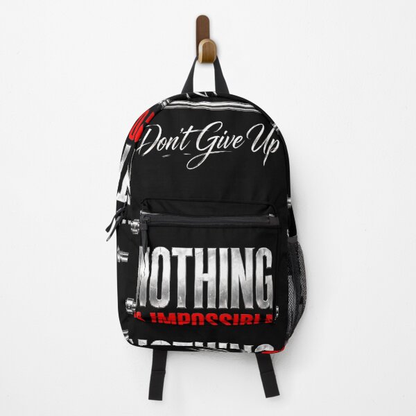 Item preview, Nothing Is Impossible Don't Give up Gym Workout Motivational Graphic Sticker designed and sold by zenithdecalco.