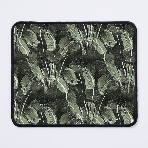 Item preview, Dark Painterly Green Garden Flowers designed and sold by Artistestella.