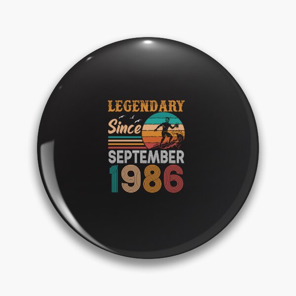Item preview, Legendary Since September 1986 40th Birthday Surfer Vintage Retro Design designed and sold by kiralynstration.