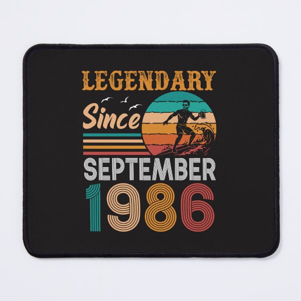 Item preview, Legendary Since September 1986 40th Birthday Surfer Vintage Retro Design designed and sold by kiralynstration.