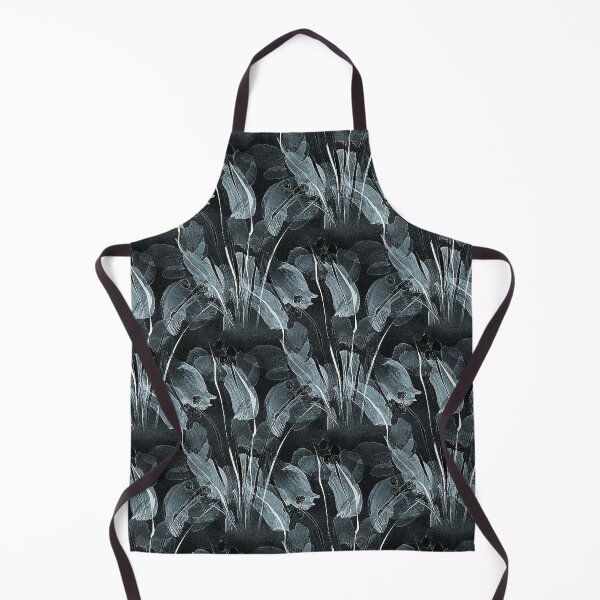 Item preview, Dark Painterly Blue Garden Flowers designed and sold by Artistestella.