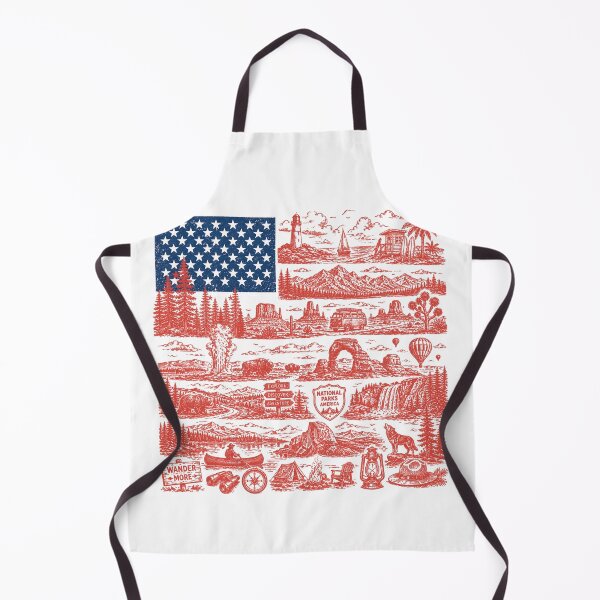 Item preview, National Parks American Flag, Patriotic USA Nature Graphic, 4th of July design, Outdoor USA National Park, Hiking Fishing Camping Graphic designed and sold by SjoyStudio.
