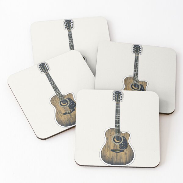 Item preview, Celestial Acoustic Guitar - Moon & Star Folk Art designed and sold by Swizzy2vore.