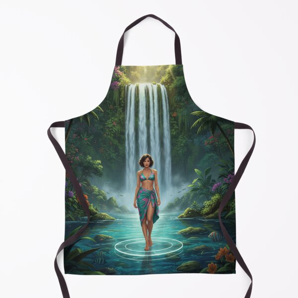 Item preview, Jungle Paradise Waterfall Tropical Oasis Aesthetic designed and sold by GraphixKing999.
