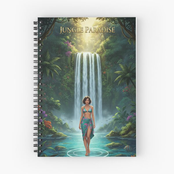 Item preview, Jungle Paradise Waterfall Tropical Oasis Aesthetic designed and sold by GraphixKing999.